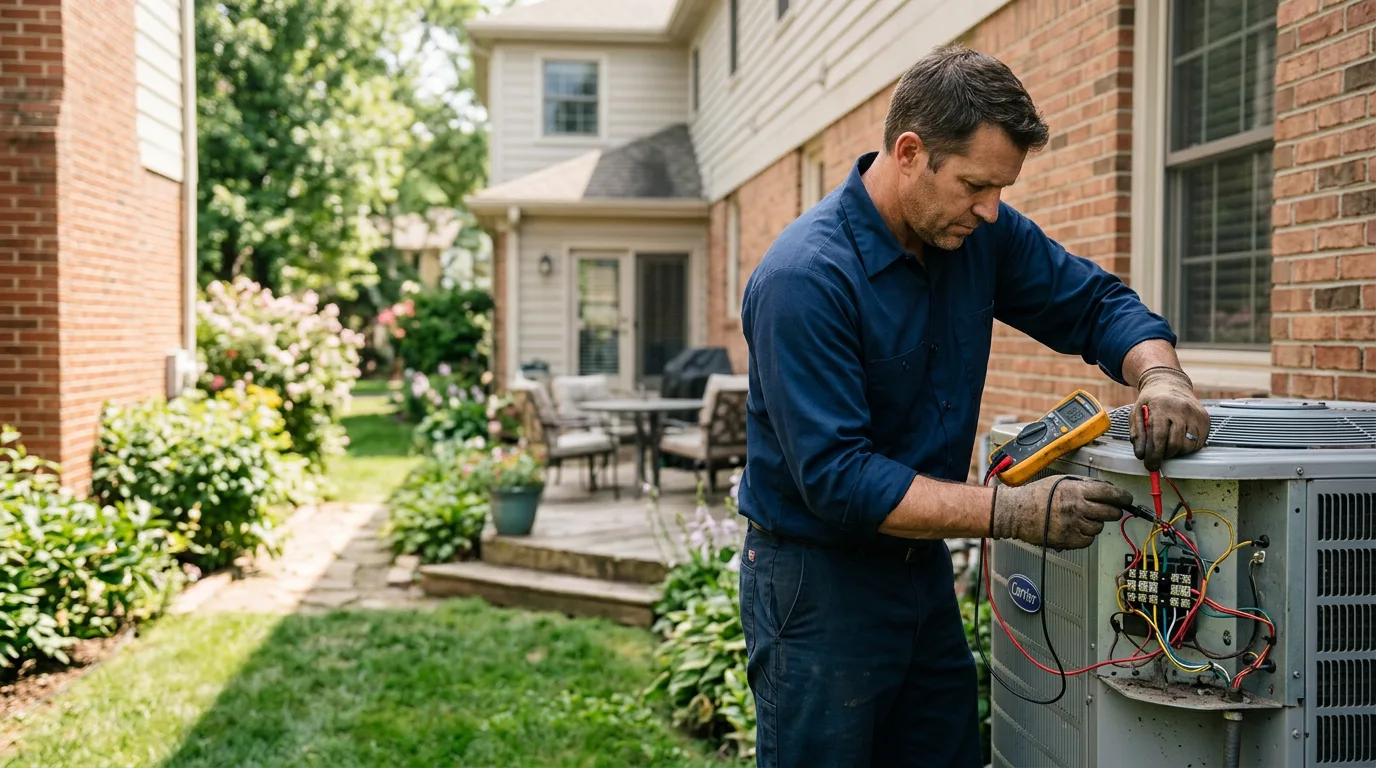 HVAC technician working near Mount Horeb, WI